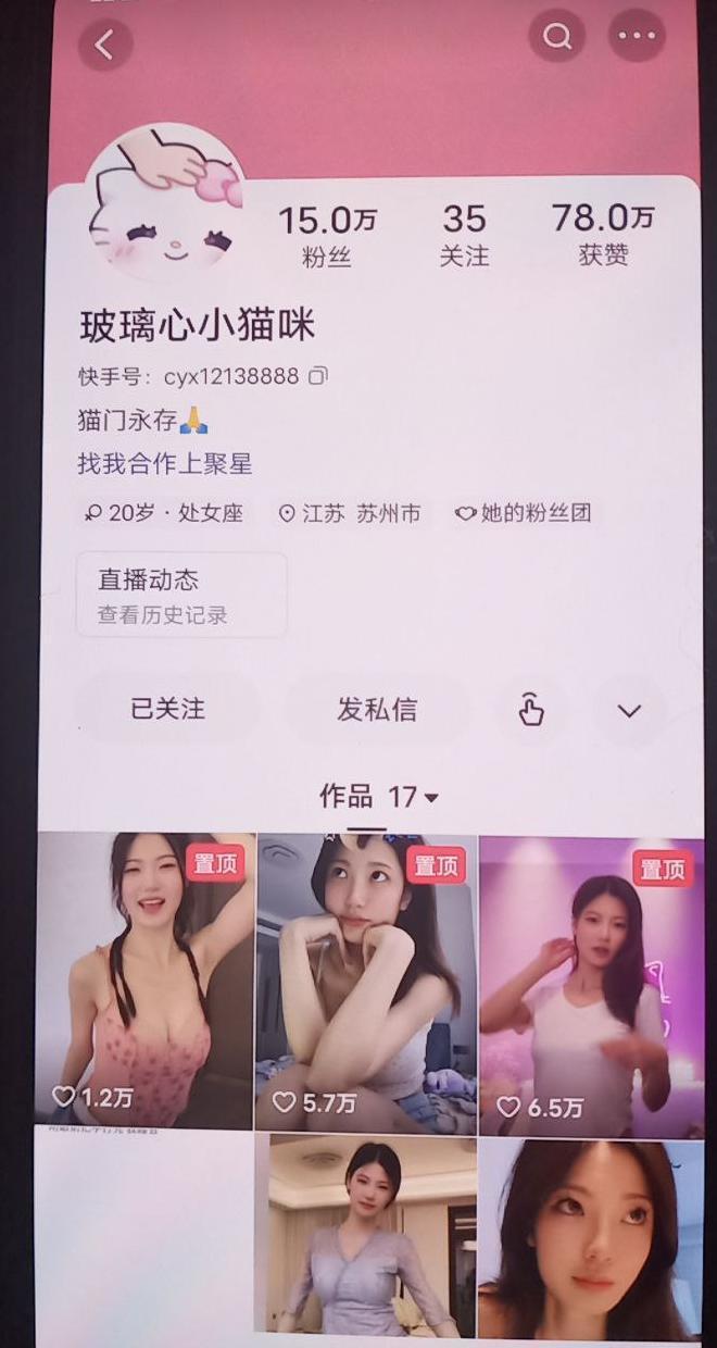 【快手主播】 玻璃心小猫咪 直播跳舞录屏 无水印 (26V970M)真不错 【快手主播】 玻璃心小猫咪 直播跳舞录屏 无水印 (26V970M)真不错